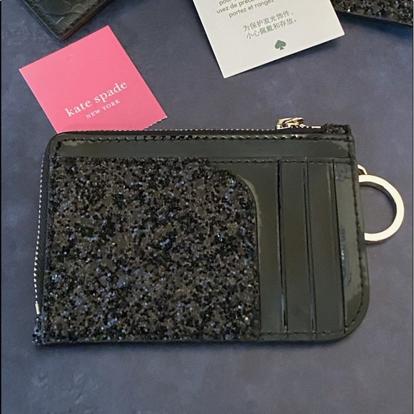 Kate Spade Odette Black Rock Candy Card Holder Fob - Picture 2 of 5